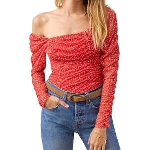 Maeve by Anthropologie Tulle Blouse - Small